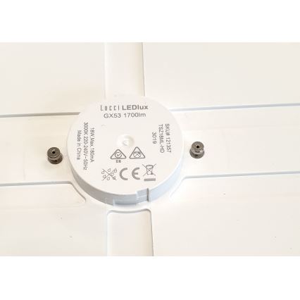 Lucci air 121357 - LED Lubinis šviestuvas ventiliatoriui LED/18W/230V