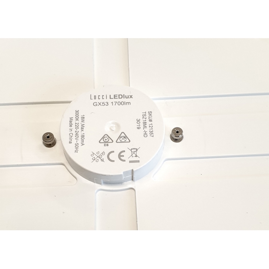 Lucci air 121357 - LED Lubinis šviestuvas ventiliatoriui LED/18W/230V