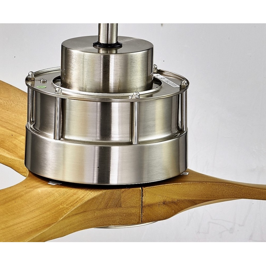 Lucci air 210506 - Lubų ventiliatorius AIRFUSION AKMANI paulovnija/ruda + nuotolinio valdymo pultas