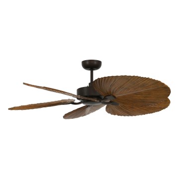 Lucci Air 21065549 - Lubinis ventiliatorius BALI diametras 132 cm ruda + nuotolinio valdymo pultas