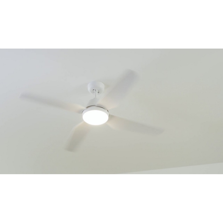 Lucci Air 212994 - LED lubinis ventiliatorius ARIA LED/18W/230V balta + nuotolinio valdymo pultas