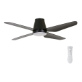 Lucci Air 213002 - LED lubinis ventiliatorius AIRFUSION ARIA LED/18W/230V juodas + nuotolinis valdymas