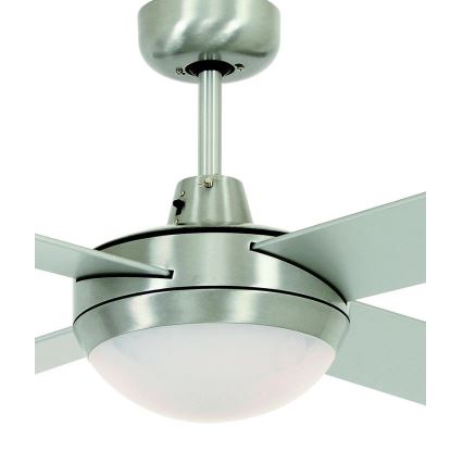 Lucci air 213009 - LED lubinis ventiliatorius FUTURA MOOD LED/18W/230V matinis chromas + nuotolinio valdymo pultas