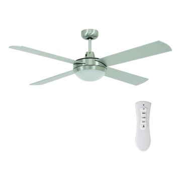 Lucci air 213009 - LED lubinis ventiliatorius FUTURA MOOD LED/18W/230V matinis chromas + nuotolinio valdymo pultas