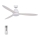 Lucci air 213043 - LED lubinis ventiliatorius WHITEHAVEN GX53/17W/230V baltas + nuotolinis valdymas