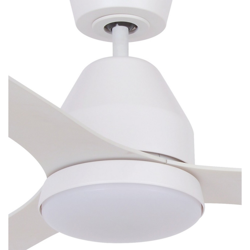 Lucci air 213043 - LED lubinis ventiliatorius WHITEHAVEN GX53/17W/230V baltas + nuotolinis valdymas