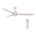 Lucci air 213055 - LED lubinis ventiliatorius SHOALHAVEN GX53/17W/230V paulovnija/balta skersmuo 142 cm + nuotolinis valdymas