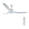 Lucci air 213096 - LED lubinis ventiliatorius MARINER LED/15W/230V baltas Ø 142 cm + nuotolinis valdymas