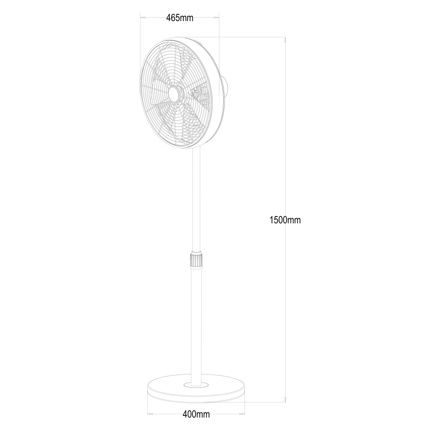 Lucci Air 213115EU - Pastatomas ventiliatorius BREEZE juoda