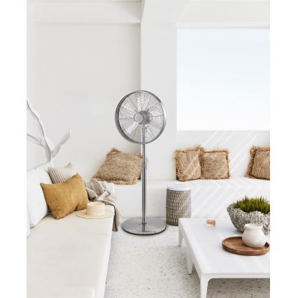 Lucci Air 213117EU - Stovimas ventiliatorius BREEZE matinio chromo