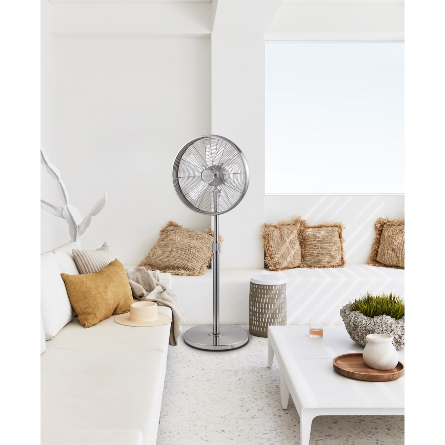 Lucci Air 213117EU - Stovimas ventiliatorius BREEZE matinio chromo