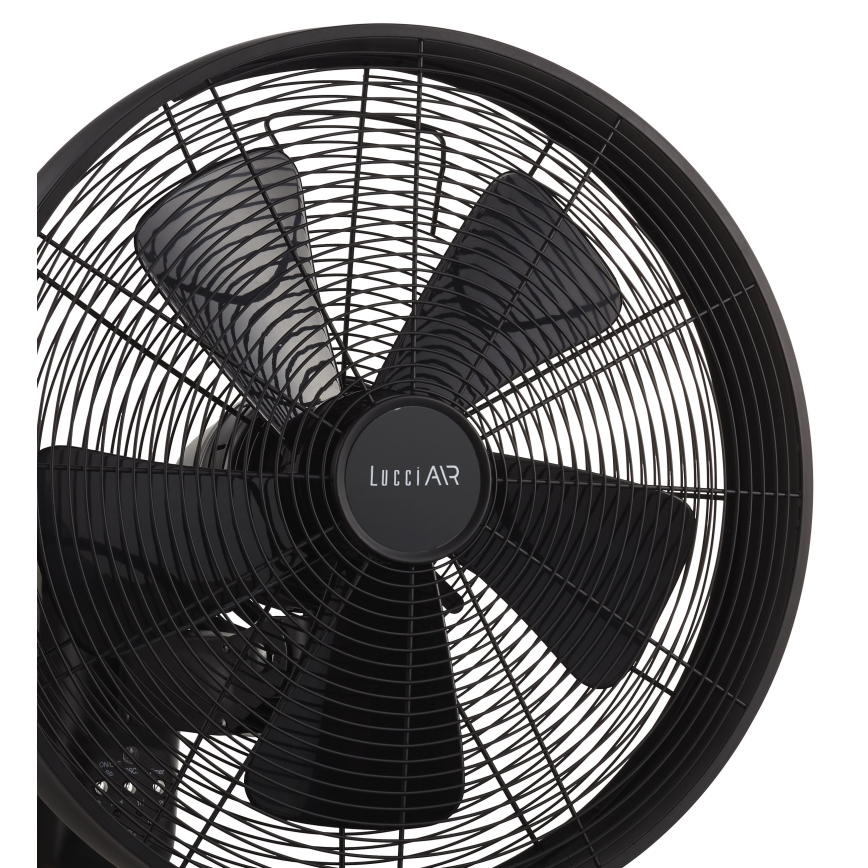 Lucci air 213124 - Sieninis ventiliatorius BREEZE 55W/230V juodas + valdymo pultas