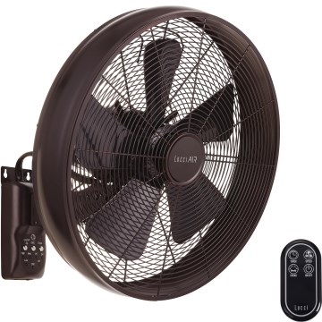 Lucci air 213125 - Sieninis ventiliatorius BREEZE 55W/230V juoda/ruda + nuotolinis valdymas