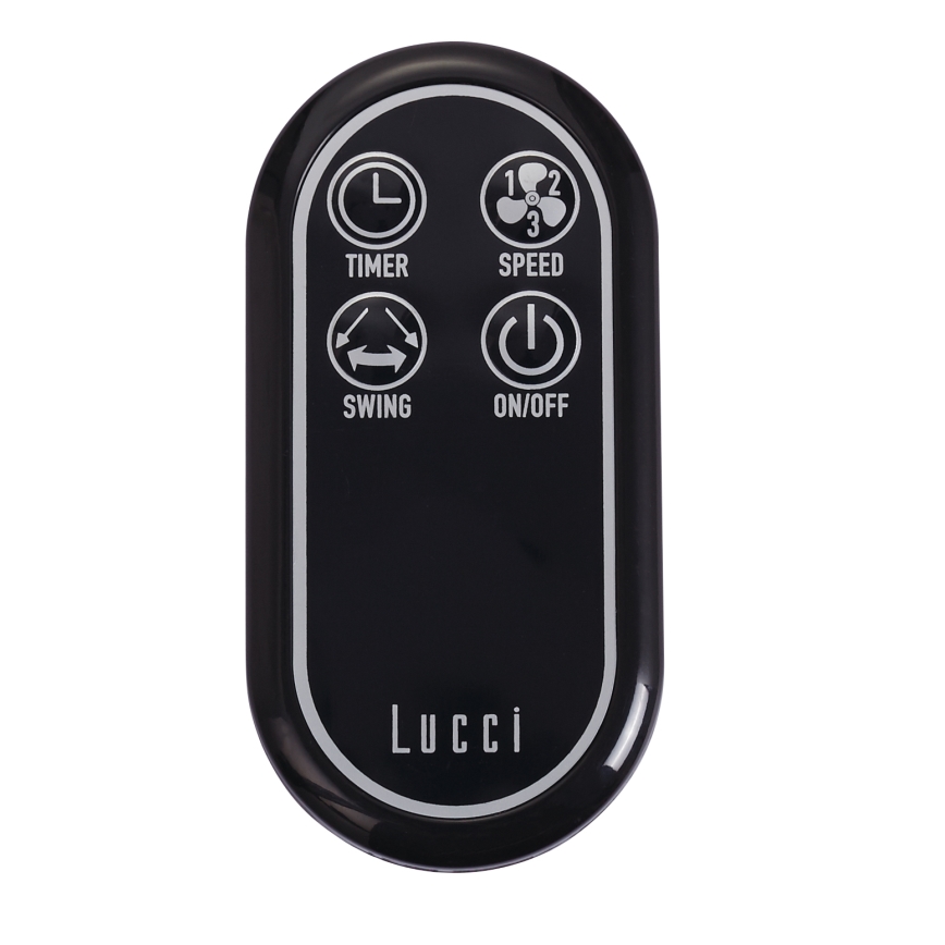 Lucci air 213126 - Sieninis ventiliatorius BREEZE 55W/230V matinis chromas + valdymo pultas