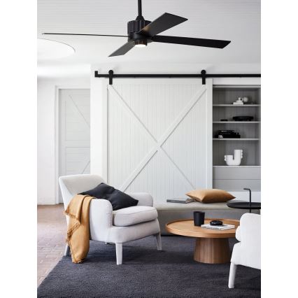 Lucci air 213170 - LED lubinis ventiliatorius NEWPORT wenge/ruda + nuotolinis valdymas