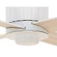 Lucci air 213171 - LED lubinis ventiliatorius NEWPORT medis/balta/smėlio spalva + nuotolinio valdymo pultas