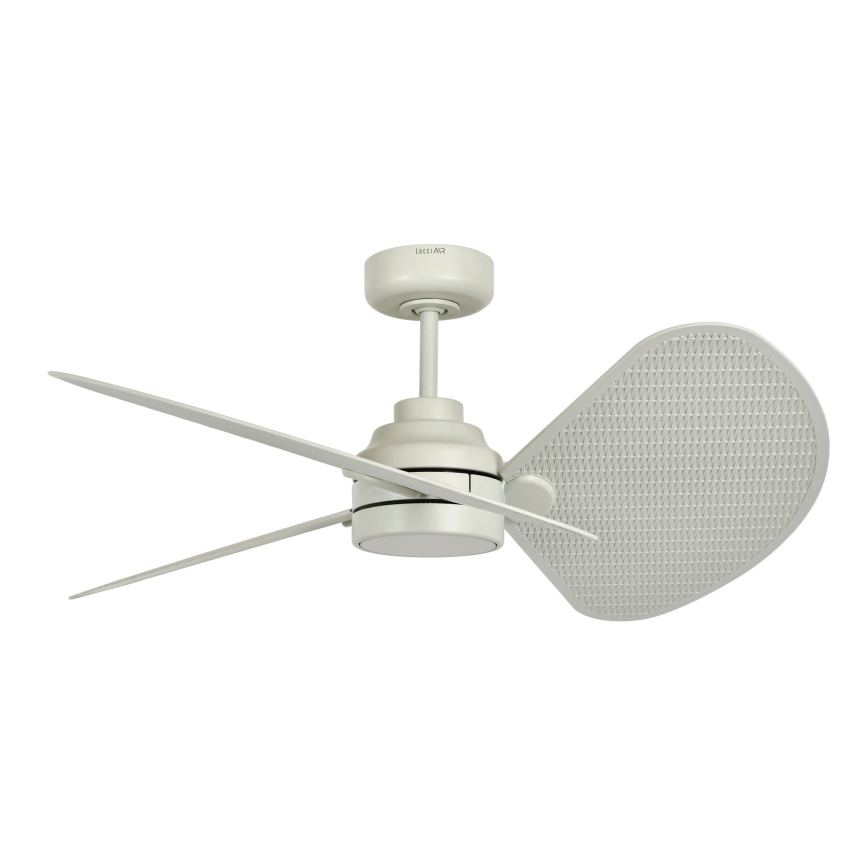 Lucci Air 21325449 - LED lubinis ventiliatorius SABLE su reguliuojamu apšvietimu 1xGX53/12W/230V 3000/4000/5000K Ø 91,5 cm kreminės spalvos + nuotolinis valdymas