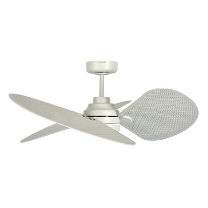 Lucci Air 21325449 - LED lubinis ventiliatorius SABLE su reguliuojamu apšvietimu 1xGX53/12W/230V 3000/4000/5000K Ø 91,5 cm kreminės spalvos + nuotolinis valdymas