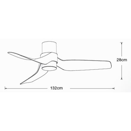 Lucci air 213353 - LED Reguliuojamas lubinis šviestuvas NAUTICA 1xGX53/12W/230V baltas + valdymo pultas