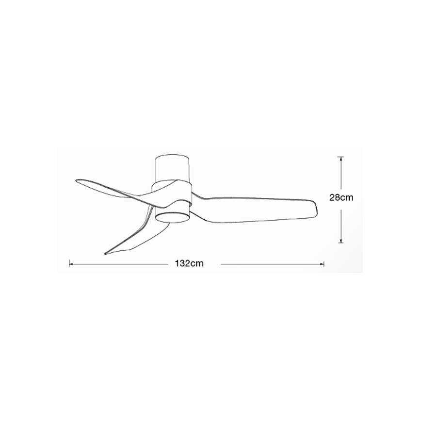Lucci air 213355-LED Reguliuojamas lubinis ventiliatorius NAUTICA 1xGX53/12W/230V ruda/blizgus chromas + nuotolinio valdymo pultas