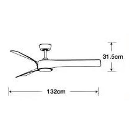 Lucci air 213358 - LED Reguliuojamas lubinis ventiliatorius LINE 1xGX53/12W/230V juodas + valdymo pultas