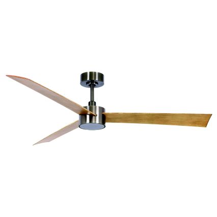 Lucci air 21610449 - LED Reguliuojamas lubinis ventiliatorius CLIMATE 1xGX53/12W/230V ruda/blizgus chromas + nuotolinio valdymo pultas