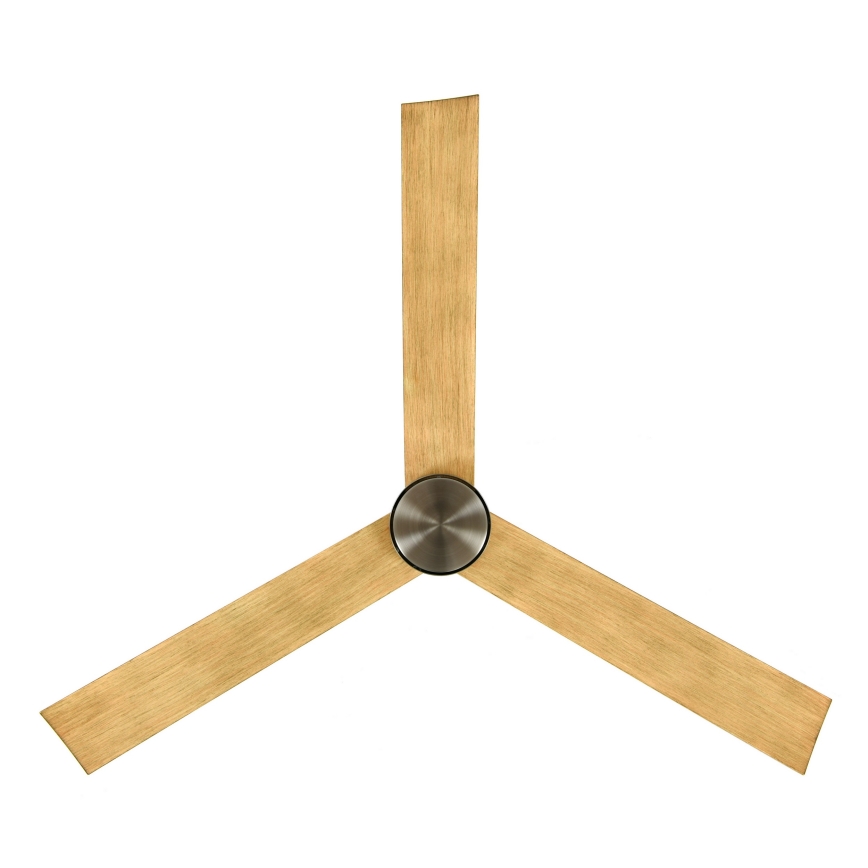 Lucci air 21610449 - LED Reguliuojamas lubinis ventiliatorius CLIMATE 1xGX53/12W/230V ruda/blizgus chromas + nuotolinio valdymo pultas