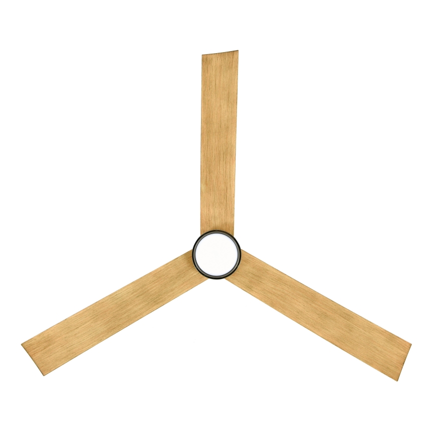 Lucci air 21610449 - LED Reguliuojamas lubinis ventiliatorius CLIMATE 1xGX53/12W/230V ruda/blizgus chromas + nuotolinio valdymo pultas