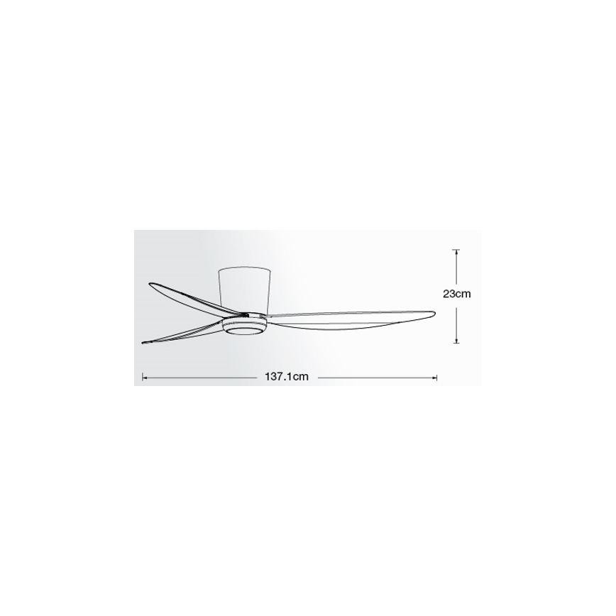 Lucci air 21610649 - LED Pritemdomas lubinis ventiliatorius ARRAY 1xGX53/12W/230V baltas + valdymo pultas