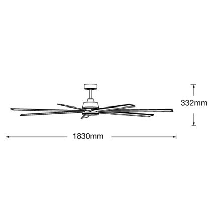 Lucci air 21610849 – Reguliuojamas lubinis ventiliatorius ATLANTA 1xGX53/12W/230V balta+ + nuotolinio valdymo pultas