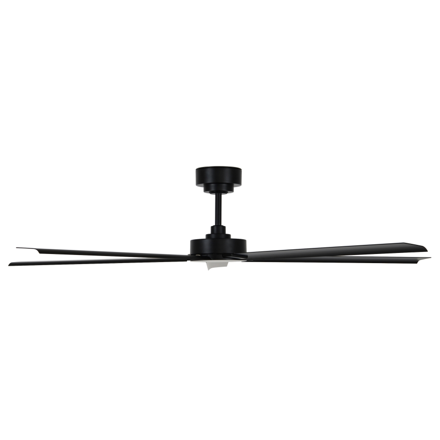 Lucci air 21616149 - Lubinis ventiliatorius MONZA IP55 juodas + nuotolinio valdymo pultas