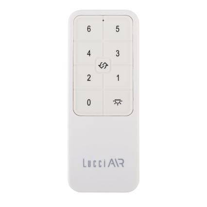 Lucci air 21616349 - Lubinis ventiliatorius POLIS IP55 juodas + nuotolinio valdymo pultas