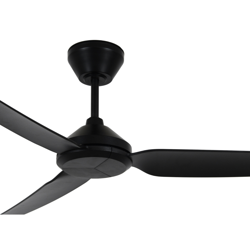 Lucci air 21616349 - Lubų ventiliatorius POLIS IP55 juodas + nuotolinio valdymo pultas