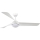 Lucci Air 21617049 - LED lubinis ventiliatorius OSPREY su reguliuojamu ryškumu 1xGX53/12W/230V skersmuo 132 cm baltas + su nuotoliniu pultu