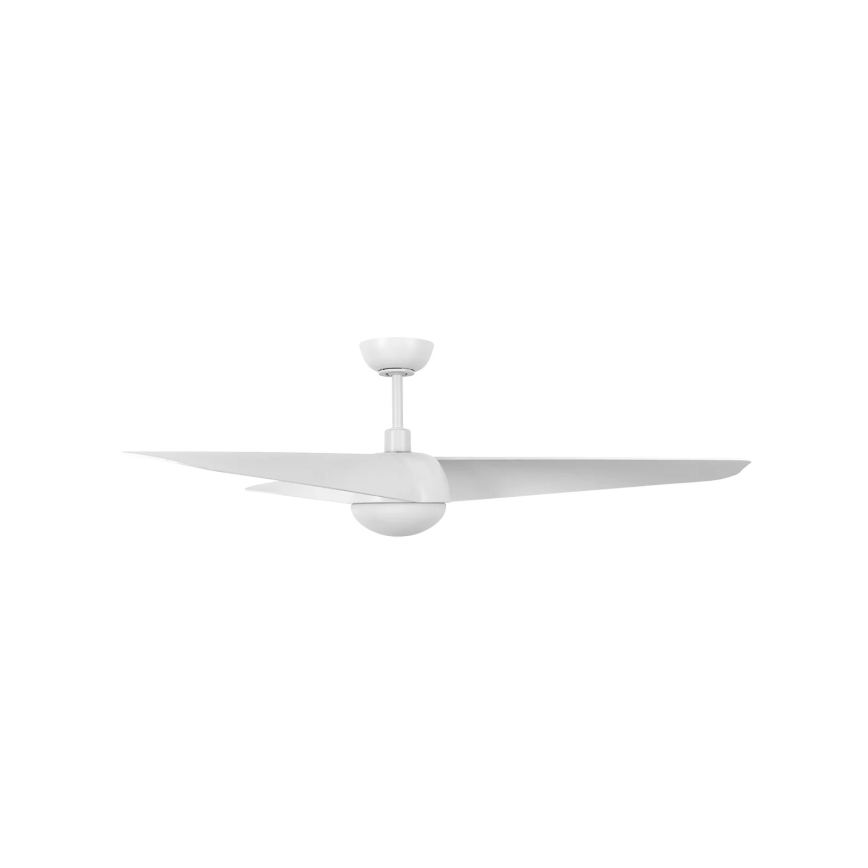 Lucci Air 21617049 - LED lubinis ventiliatorius OSPREY su reguliuojamu ryškumu 1xGX53/12W/230V skersmuo 132 cm baltas + su nuotoliniu pultu