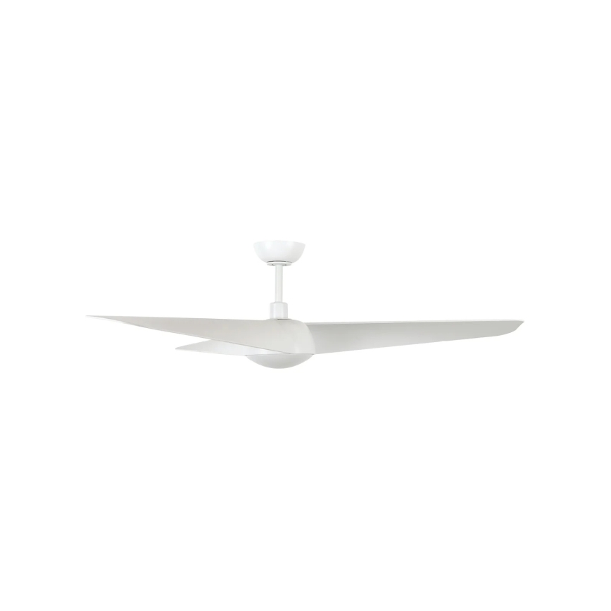 Lucci Air 21617049 - LED lubinis ventiliatorius OSPREY su reguliuojamu ryškumu 1xGX53/12W/230V skersmuo 132 cm baltas + su nuotoliniu pultu