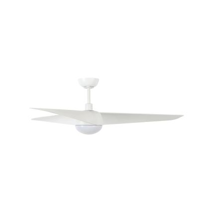 Lucci Air 21617049 - LED lubinis ventiliatorius OSPREY su reguliuojamu ryškumu 1xGX53/12W/230V skersmuo 132 cm baltas + su nuotoliniu pultu
