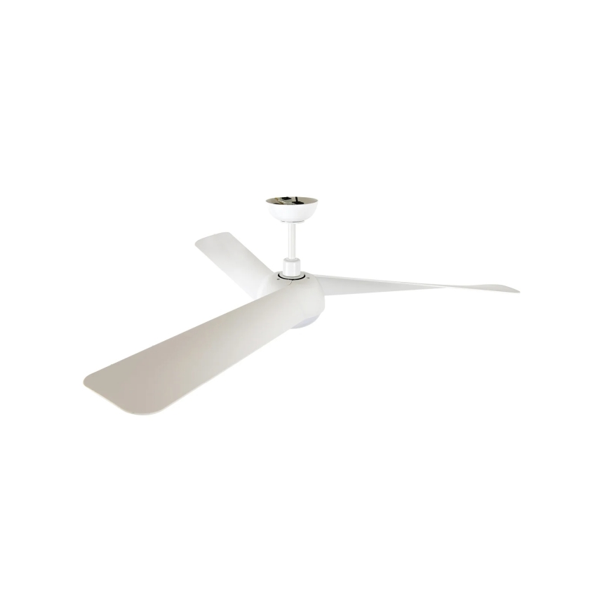 Lucci Air 21617049 - LED lubinis ventiliatorius OSPREY su reguliuojamu ryškumu 1xGX53/12W/230V skersmuo 132 cm baltas + su nuotoliniu pultu