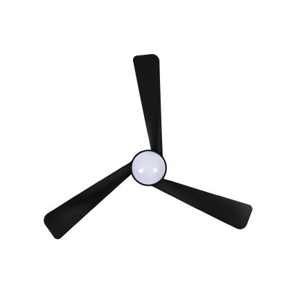 Lucci Air 21617149 - Reguliuojamas LED lubinis ventiliatorius OSPREY 1xGX53/12W/230V, skersmuo 132 cm, juodas + nuotolinis valdymas