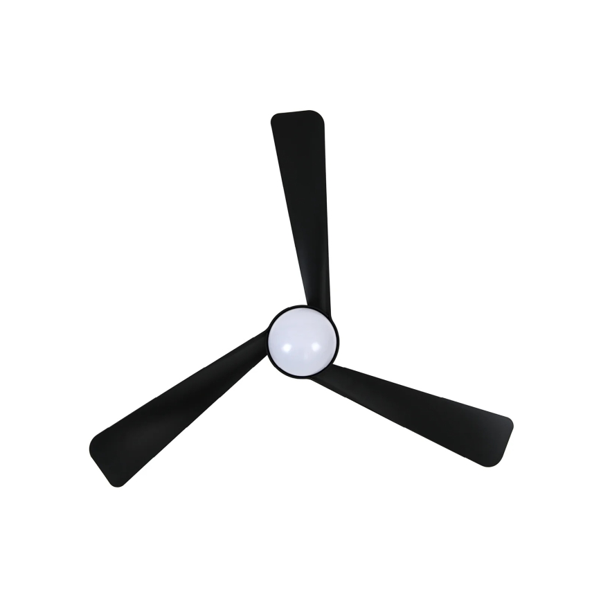 Lucci Air 21617149 - Reguliuojamas LED lubinis ventiliatorius OSPREY 1xGX53/12W/230V, skersmuo 132 cm, juodas + nuotolinis valdymas