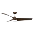Lucci Air 21617249 - Dimeriuojamas LED lubų ventiliatorius OSPREY 1xGX53/12W/230V, skersmuo 132 cm, bronzinis + nuotolinis valdymas