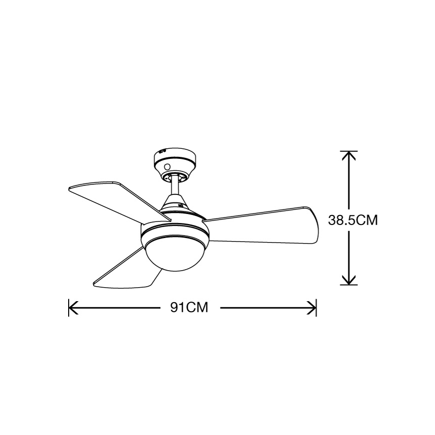 Lucci Air 512311 - Lubinis ventiliatorius AIRLIE HUGGER 2xE27/15W/230V medis/ruda + nuotolinio valdymo pultas