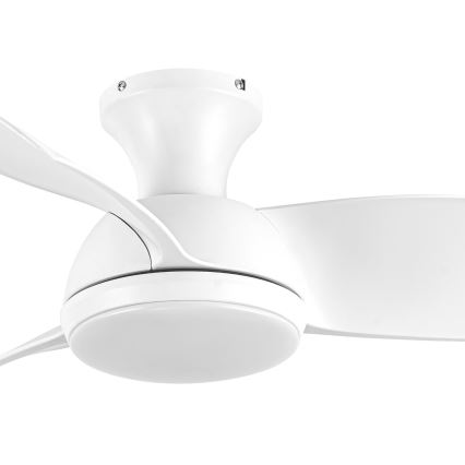 Lucci air 513071 - LED Pritemdomas lubinis ventiliatorius SYROS LED/18W/230V 3000/4000/6000K balta + nuotolinio valdymo pultas