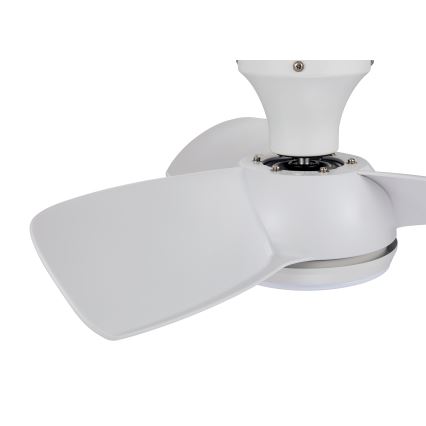 Lucci air 513071 - LED Pritemdomas lubinis ventiliatorius SYROS LED/18W/230V 3000/4000/6000K balta + nuotolinio valdymo pultas