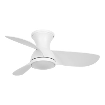 Lucci Air 51307149 - LED reguliuojamo šviesumo lubų ventiliatorius SYROS II LED/18W/230V 3000/4000/6000K, skersmuo 76 cm, baltas + nuotolinis valdymas