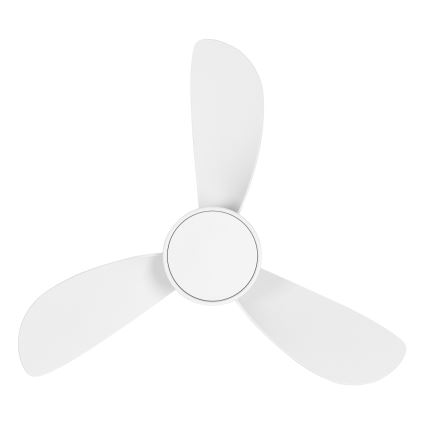 Lucci Air 51307149 - LED reguliuojamo šviesumo lubų ventiliatorius SYROS II LED/18W/230V 3000/4000/6000K, skersmuo 76 cm, baltas + nuotolinis valdymas