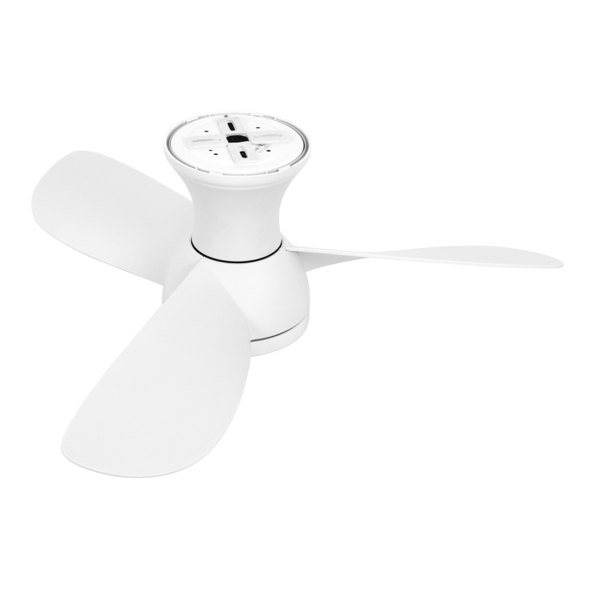 Lucci Air 51307149 - LED reguliuojamo šviesumo lubų ventiliatorius SYROS II LED/18W/230V 3000/4000/6000K, skersmuo 76 cm, baltas + nuotolinis valdymas