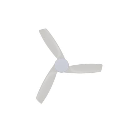 Lucci Air 513073 - reguliuojamas LED lubinis ventiliatorius BRONX LED/18W/230V 3000/4000/6000K, skersmuo 132 cm, baltas + nuotolinis valdymas