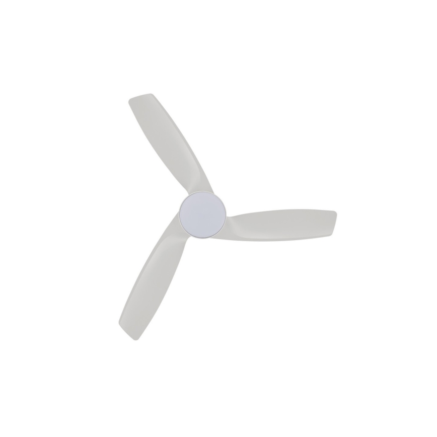 Lucci Air 513073 - reguliuojamas LED lubinis ventiliatorius BRONX LED/18W/230V 3000/4000/6000K, skersmuo 132 cm, baltas + nuotolinis valdymas
