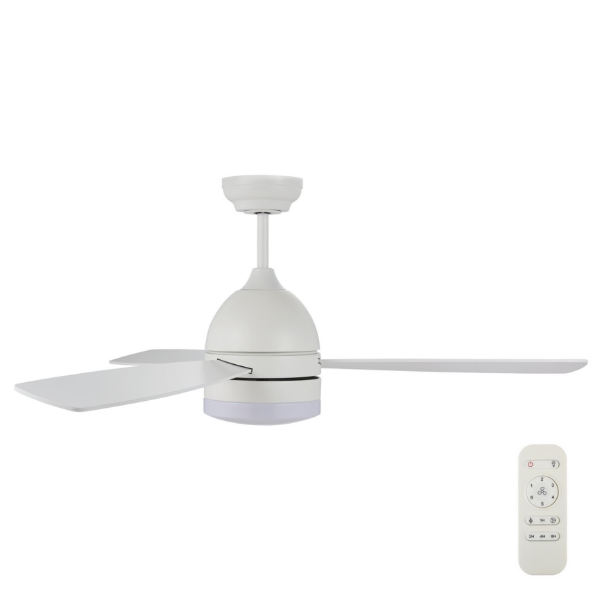 Lucci air 513075 - LED lubinis ventiliatorius VECTOR LED/25W/230V 3000/4200/6500K balta + nuotolinio valdymo pultas